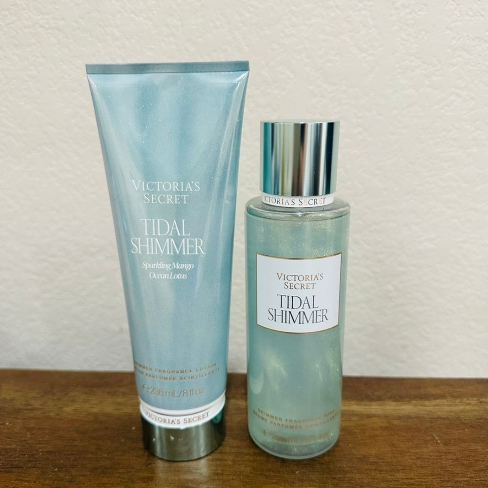 Victoria's Secret Tidal Shimmer Body Lotion & Mist - Shimmery Aqua